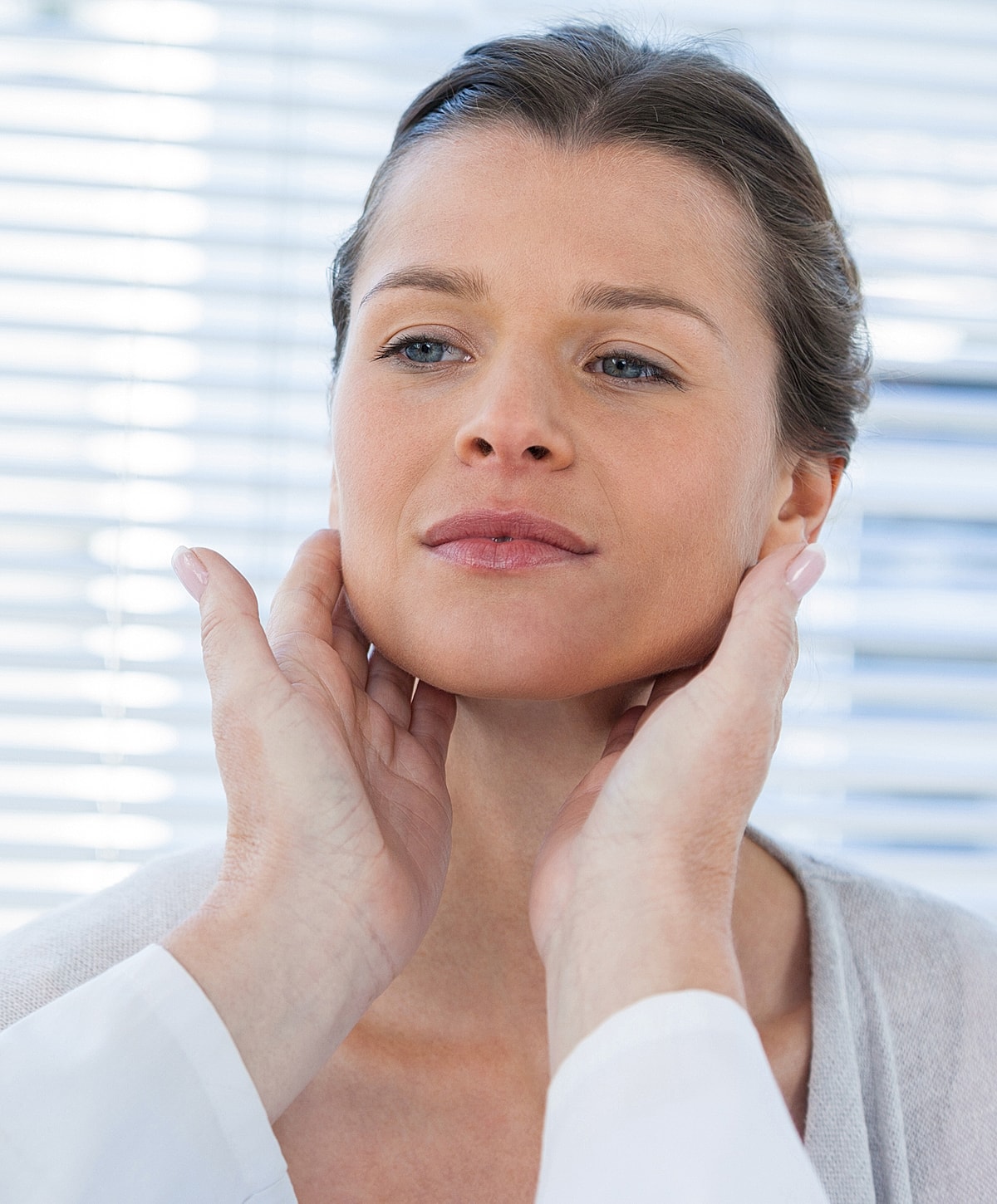 Facial grooming session between two individuals.