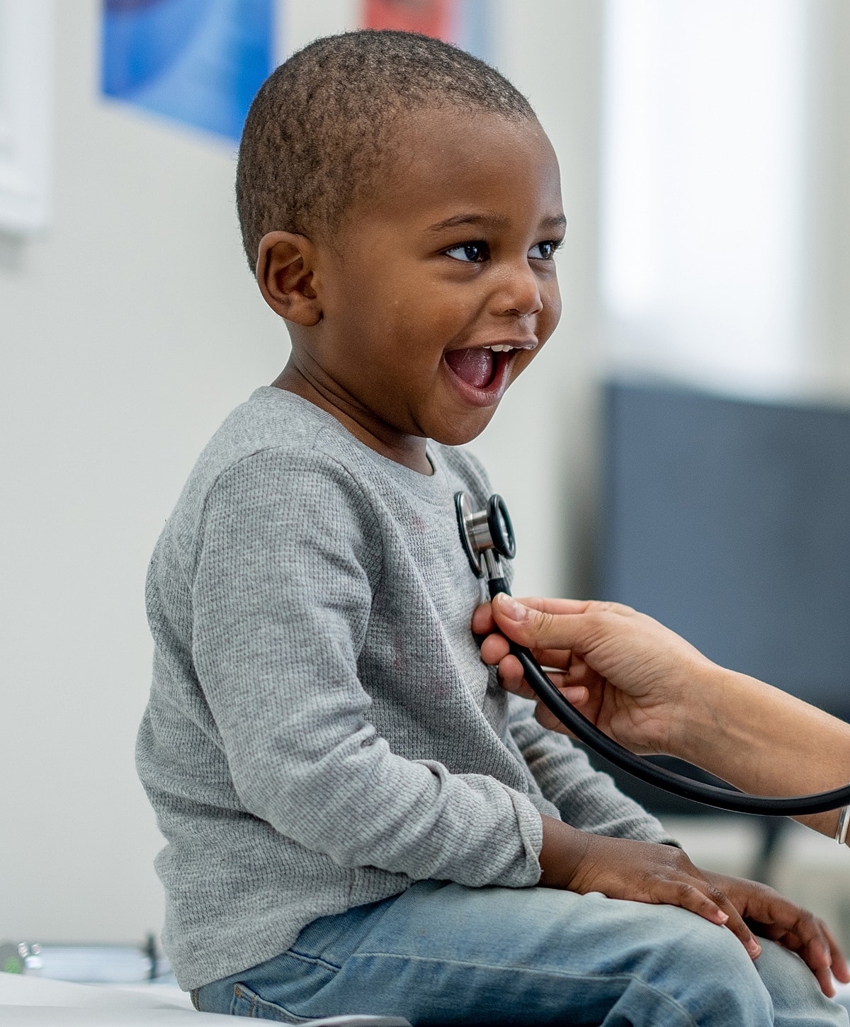 Facial grooming session between two individuals.
