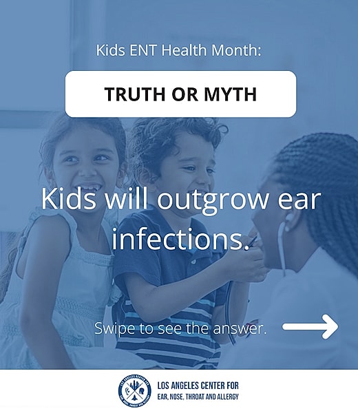 Kids ENT Health Month truth or myth quiz