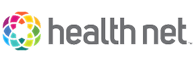 Health Net logo with colorful design elements.